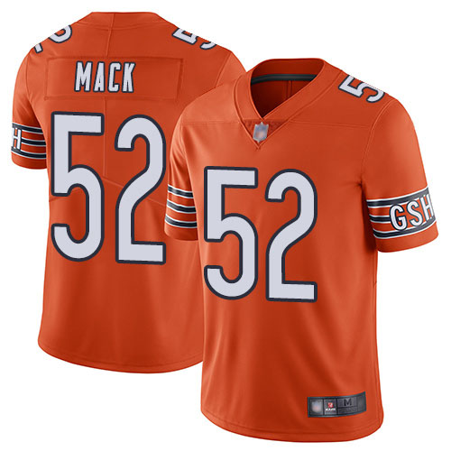 Chicago Bears Limited Orange Men Khalil Mack Alternate Jersey NFL Football #52 Vapor Untouchable->women nfl jersey->Women Jersey